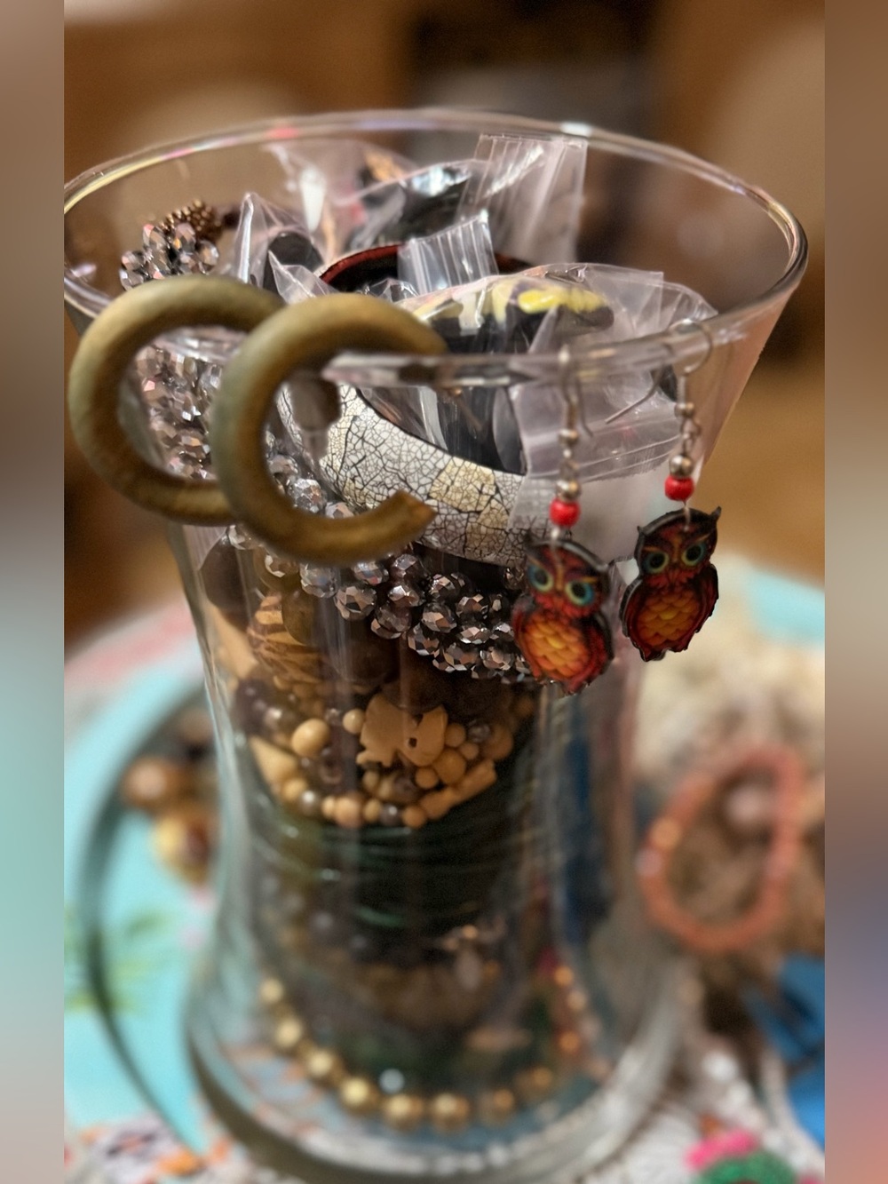 Mystery jewelry glass jar